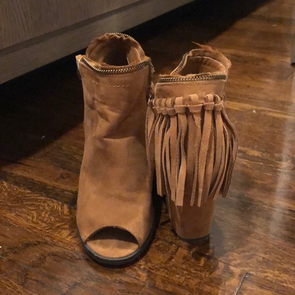 Brown booties